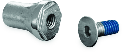 Kuryakyn Replacement Tapered Peg Mount with Screw – Chrome for Motorcycle Footpegs - Kelly Motorsports