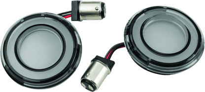 Kuryakyn Tracer LED Rear Turn Signal Inserts with Red/Red Smoke Lens for Harley Davidson Models - Kelly Motorsports