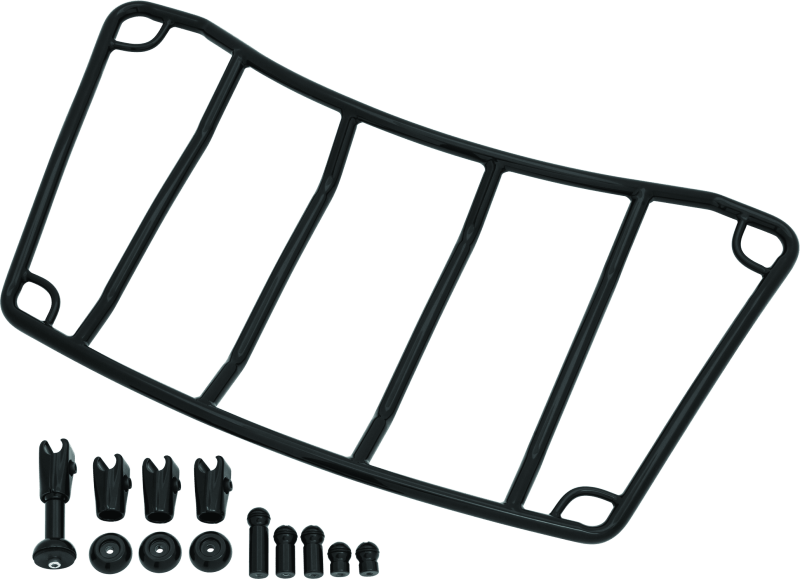Kuryakyn Trunk Luggage Rack Adjustable Gloss Black for Honda Gold Wing and Kawasaki Vulcan Voyager - Kelly Motorsports