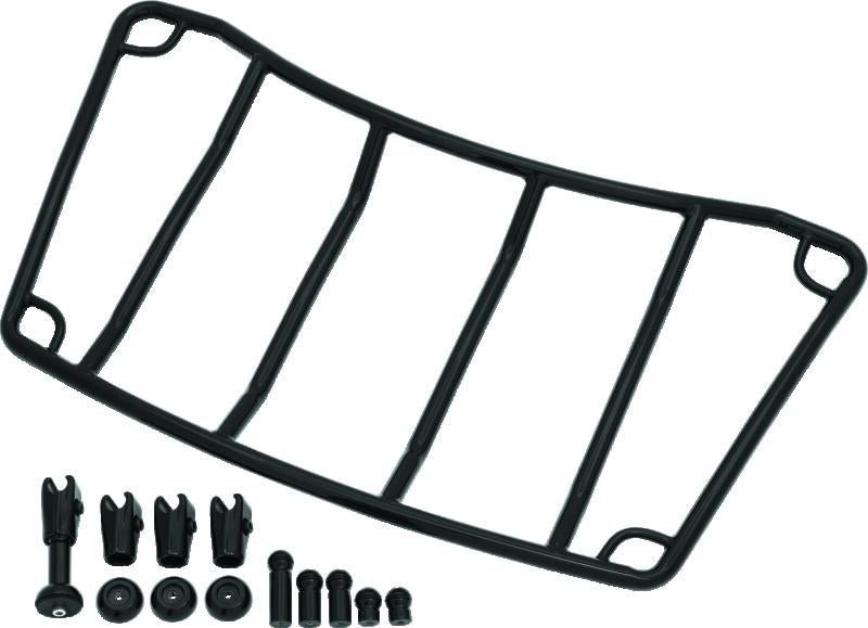 Kuryakyn Trunk Luggage Rack Adjustable Gloss Black for Honda Gold Wing and Kawasaki Vulcan Voyager - Kelly Motorsports