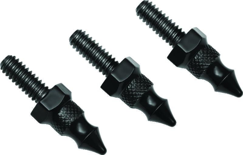 Kuryakyn Windshield Mount Spikes 1/4-20 x 5/8 inch for 96-13 FLH Touring - Black - Kelly Motorsports