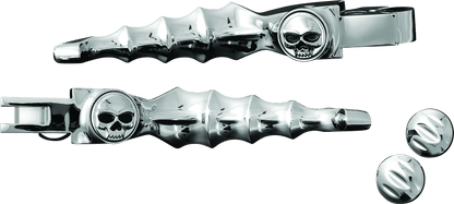 Kuryakyn Zombie Levers 96-Up Cable Chrome - Stylish Motorcycle Brake and Clutch Levers for Harley-Davidson - Kelly Motorsports