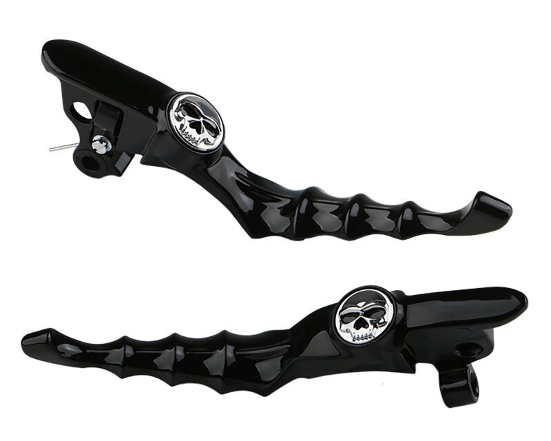 Kuryakyn Zombie Levers for Harley-Davidson Touring Models – Gloss Black, Part Number kur10186-2 - Kelly Motorsports