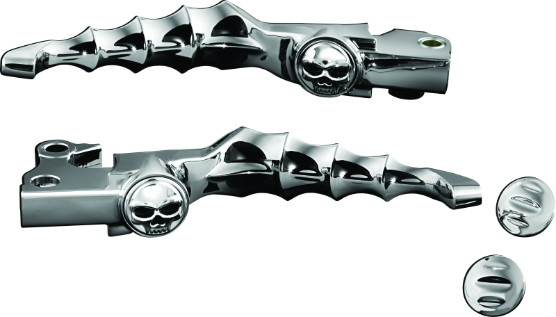 Kuryakyn Zombie Levers for Harley-Davidson XL Models - Chrome and Black Finish - Kelly Motorsports
