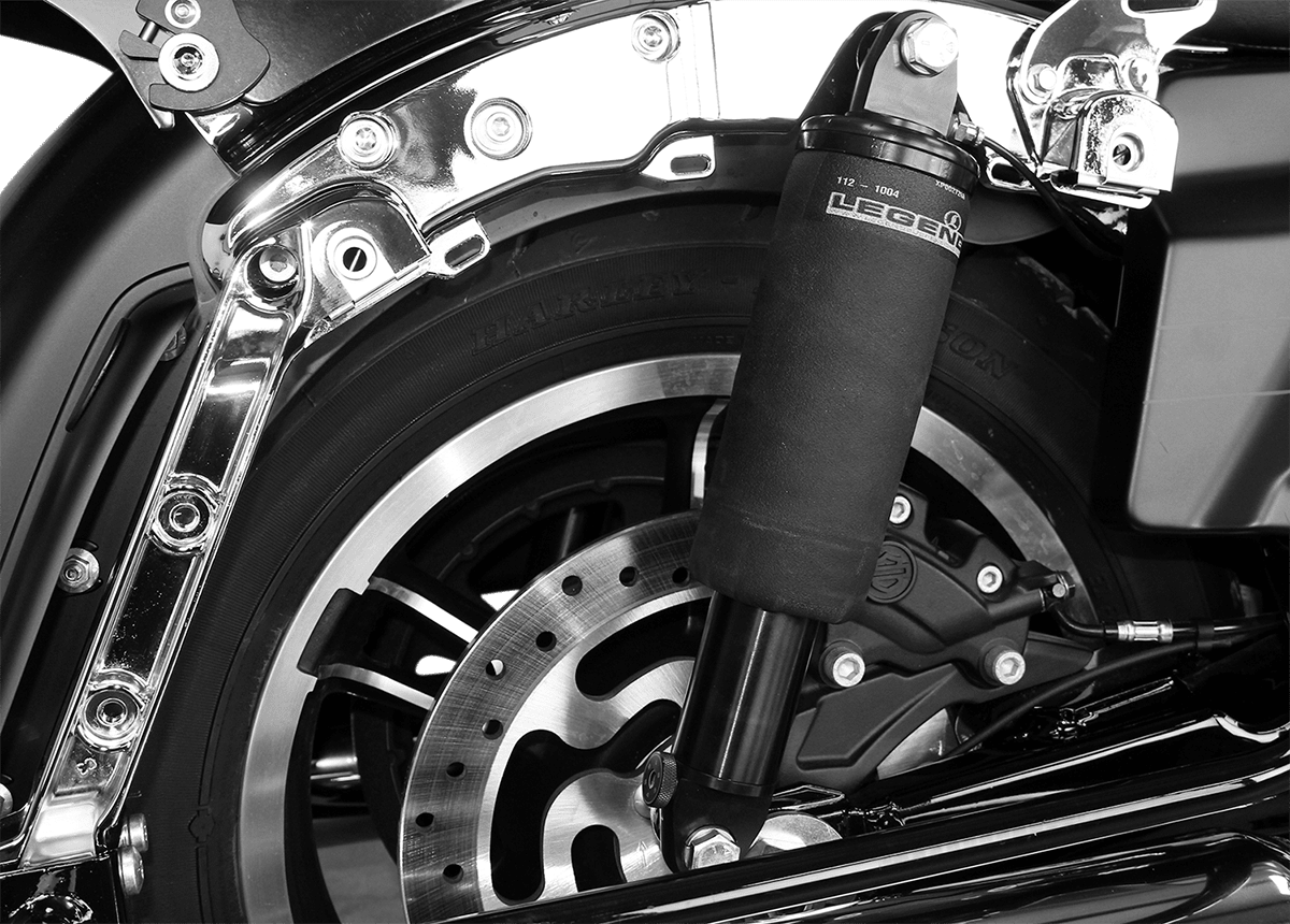Legend Suspension AIR-A FL Adjustable Air Suspension System for FLTRX with Black Handlebar Control - Part Number 1311-0151 - Kelly Motorsports