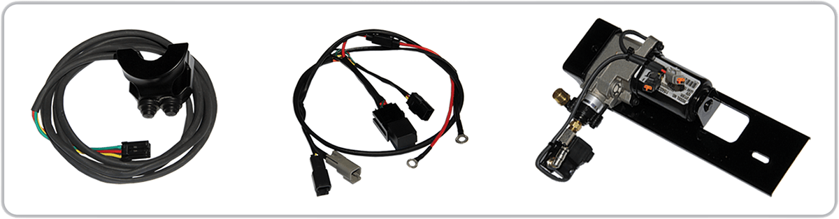 Legend Suspension AIR-A FL Adjustable Air Suspension System with Black Handlebar Control for FLH Models - Part No. 1311-0153 - Kelly Motorsports