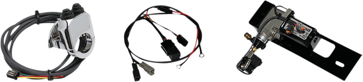 Legend Suspension AIR-A FL Adjustable Air Suspension System with Chrome Handlebar Control - Part 13110157 - Kelly Motorsports