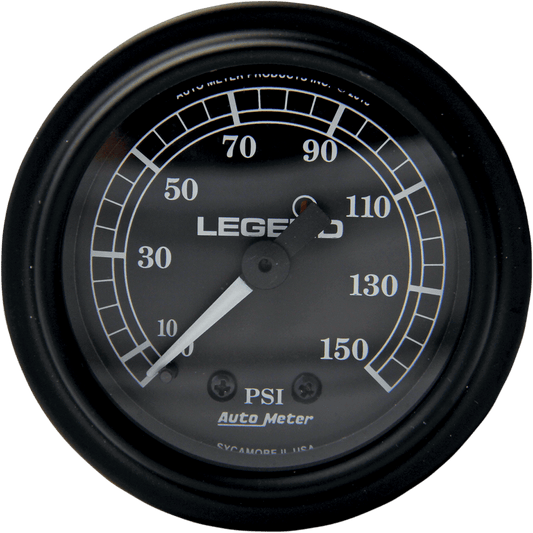 Legend Suspension Fairing Mounted LED Backlit PSI Gauge - Black 2212-0484 - Kelly Motorsports
