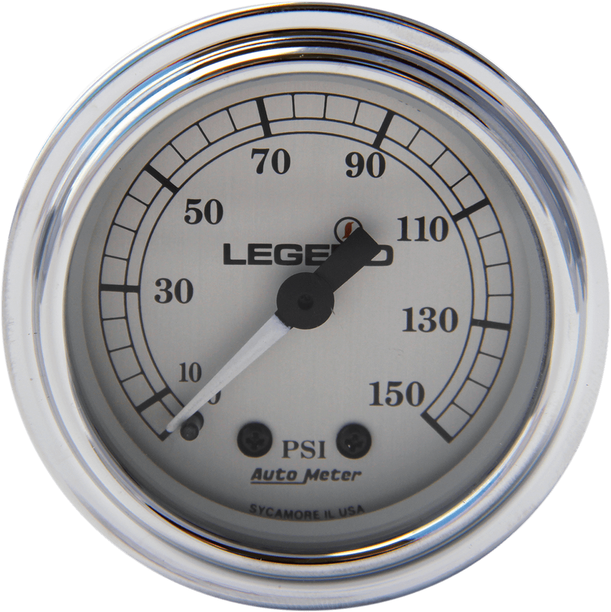 Legend Suspension Fairing Mounted LED Backlit PSI Gauges - Silver (Part #2212-0485) - Kelly Motorsports