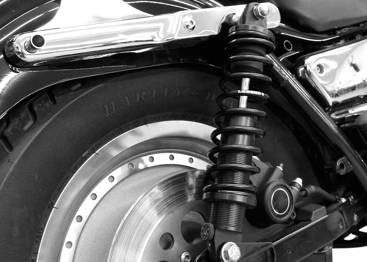 Legend Suspension REVO-A Adjustable FXR Coil Suspension - 12 inch - Heavy-Duty - Gloss Black (Part #1310-1109) - Kelly Motorsports