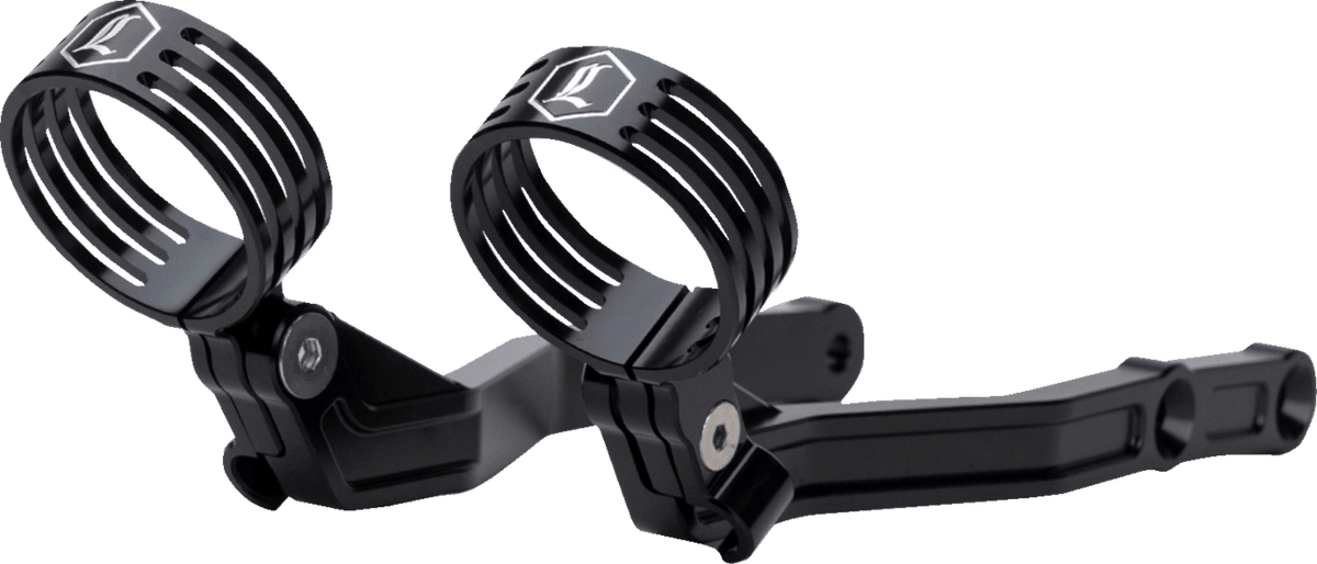 Legend Suspension Revo ARC External Reservoir Mounts - Black (Part #1313-0274) - Kelly Motorsports