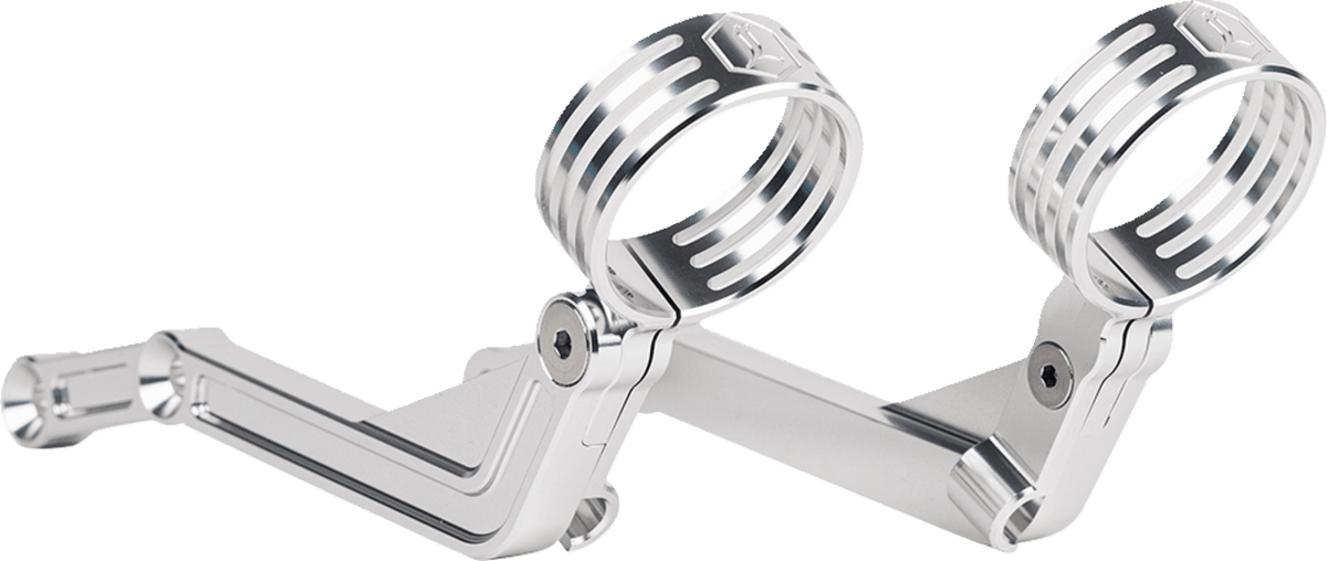 Legend Suspension Revo ARC External Reservoir Mounts - Clear 1313-0246 for Harley-Davidson Touring Models - Kelly Motorsports