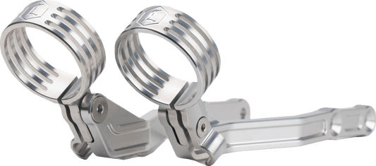 Legend Suspension Revo ARC External Reservoir Mounts - Clear | Part 1313-0275 - Kelly Motorsports