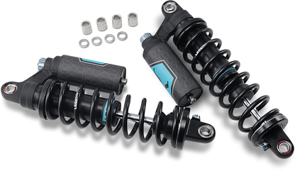 Legend Suspension REVO ARC Piggyback Shocks for Harley Sportster 13-Inch, Black, Part 1310-1894 - Kelly Motorsports