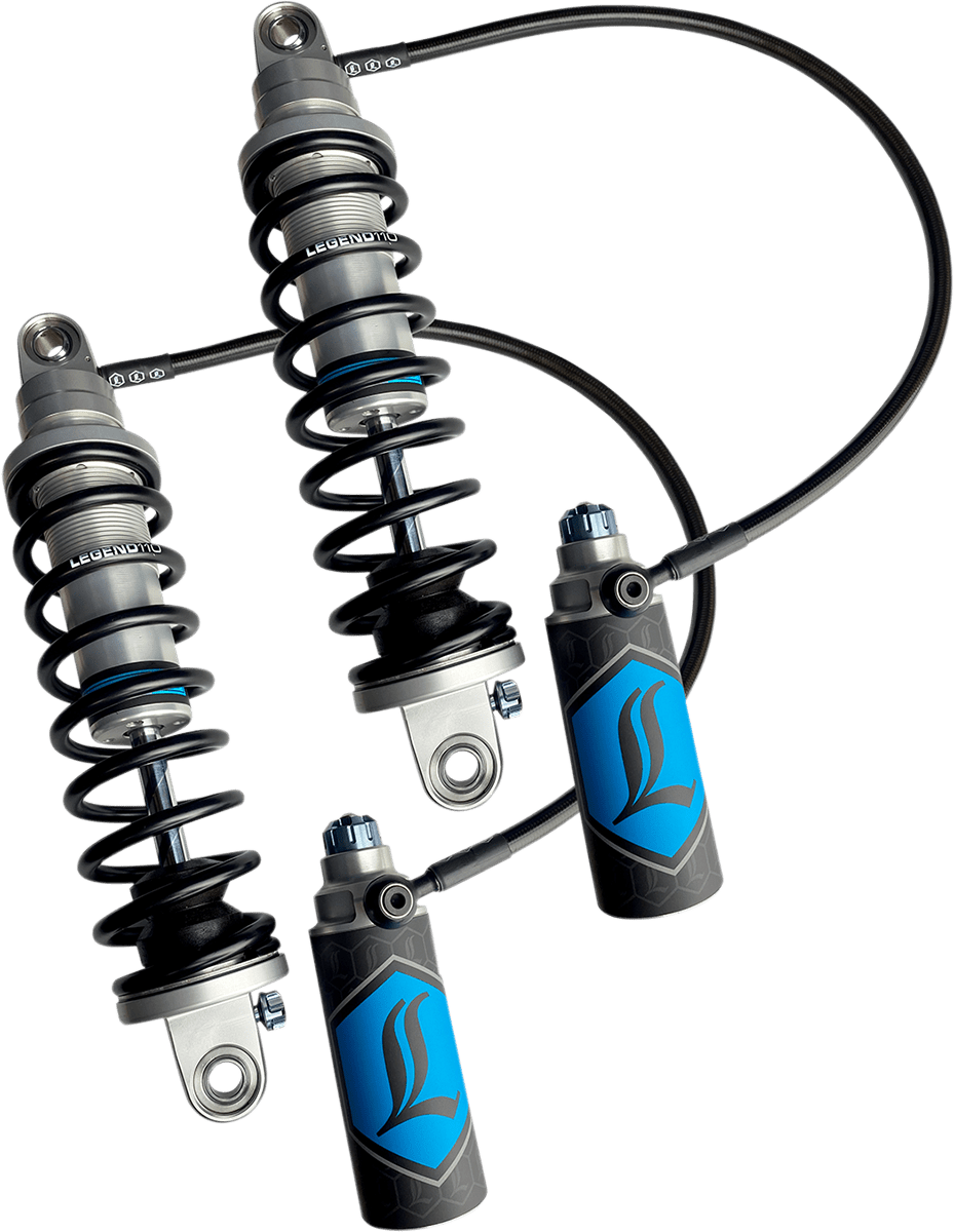 Legend Suspension Revo ARC Remote Reservoir Shocks - 13 inch, Clear by Legend Suspension Part 1310-1930 - Kelly Motorsports