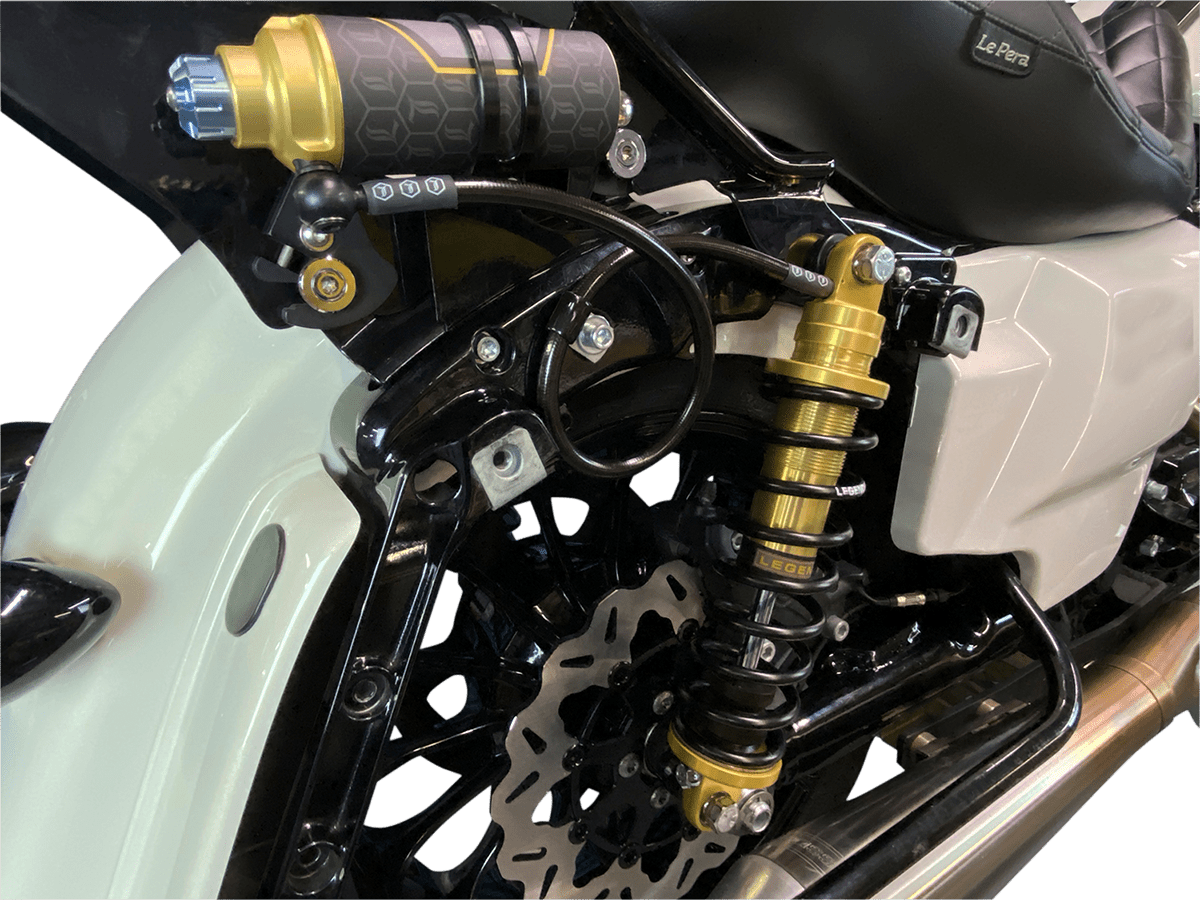 Legend Suspension Revo ARC Remote Reservoir Shocks - 13 Inch Heavy Duty Gold (Part Number 1310-1903) - Kelly Motorsports