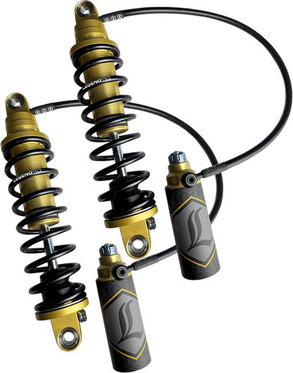 Legend Suspension Revo ARC Remote Reservoir Shocks - 13 Inch Heavy Duty Gold (Part Number 1310-1903) - Kelly Motorsports