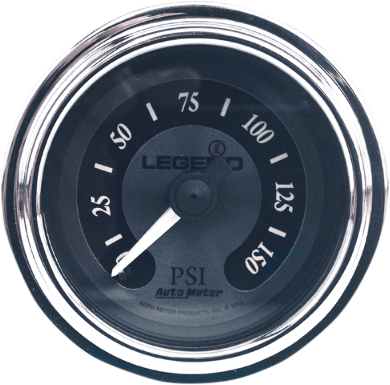 Legend Suspension Titanium Fairing Mounted LED Backlit PSI Gauge - 0-150 PSI by Auto Meter Part 2212-0493 - Kelly Motorsports
