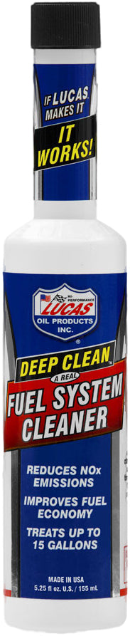 Lucas Deep Clean Fuel System Cleaner - 5.25 oz, 24 Pack - Kelly Motorsports