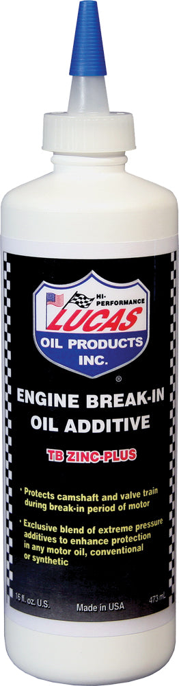 Lucas Engine Break In Oil Additive 16 oz - High - Performance Race Application Oil - Kelly Motorsports