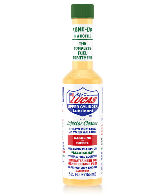 LUCAS Injector Cleaner 5.25 oz - Fuel System Cleaner for Gasoline, Diesel, and LPG Engines - Kelly Motorsports