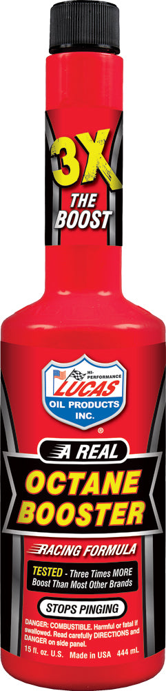 LUCAS Octane Booster 15 oz - Enhances Fuel Performance for 4 - Stroke Engines - Kelly Motorsports