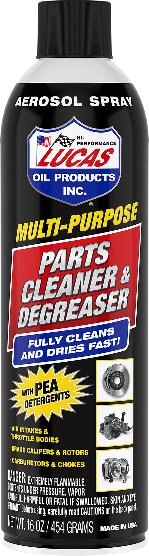 LUCAS Parts Cleaner and Degreaser 16oz - Part Number 11115 - Kelly Motorsports