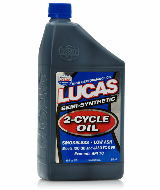 LUCAS Semi Synthetic 2 - Stroke Engine Oil Part Number 10110 – 1 Quart Bottle - Kelly Motorsports