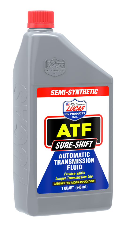 LUCAS Semi Synthetic Automatic Transmission Fluid Part 10052, 1 Quart - Pack of 6 - Kelly Motorsports