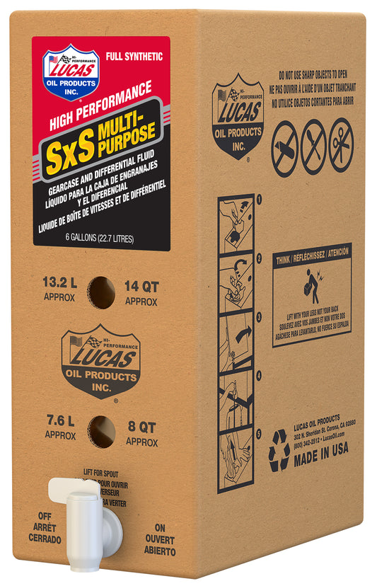 LUCAS SXS Gear Case Oil 6 - Gallon Bulk Container - Heavy Duty Gear Oil for High Performance Applications - Kelly Motorsports
