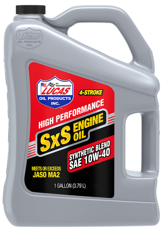 LUCAS SXS Semi Synthetic Engine Oil 10W - 40, 1 Gallon – Part Number 11197 - Kelly Motorsports