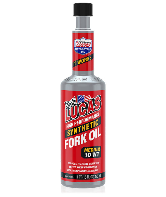 LUCAS Synthetic Fork Oil 10W - 16 oz for BMW F800R & Ducati Monster 1100 Evo - Kelly Motorsports
