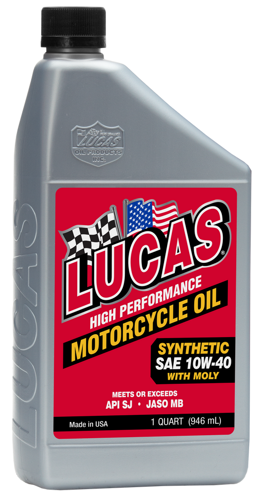 LUCAS Synthetic HP Oil W/Moly 10W - 40, 1 Quart - High - Performance Engine Oil for Automotive Use - Kelly Motorsports