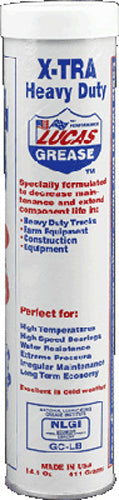 LUCAS X Tra HD Grease Cartridge 14.5 oz - High - Speed Bearing Lubricant - Kelly Motorsports