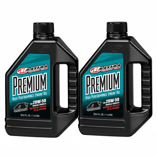 MAXIMA RACING OIL Premium Mineral 4T Oil 20W - 50 1Qt - 2 Pack - Kelly Motorsports