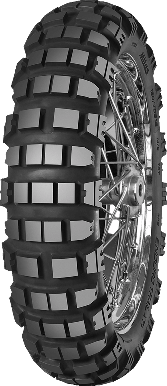 MITAS Enduro Trail-XT+ Rear Motorcycle Tire - 110/80-18 58T for Adventure & Dual Sport Bikes - Kelly Motorsports