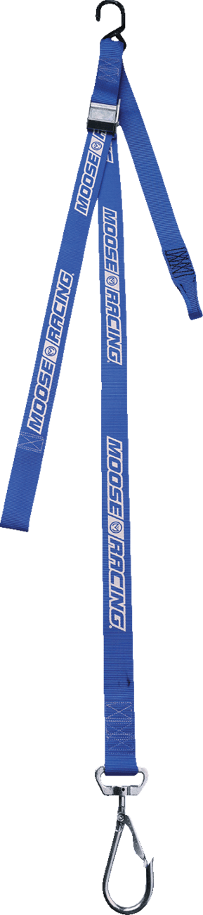 Moose Offroad 1-1/2 inch Blue Tie-Downs with Swivel Hooks, Part 3920-0529 - Kelly Motorsports