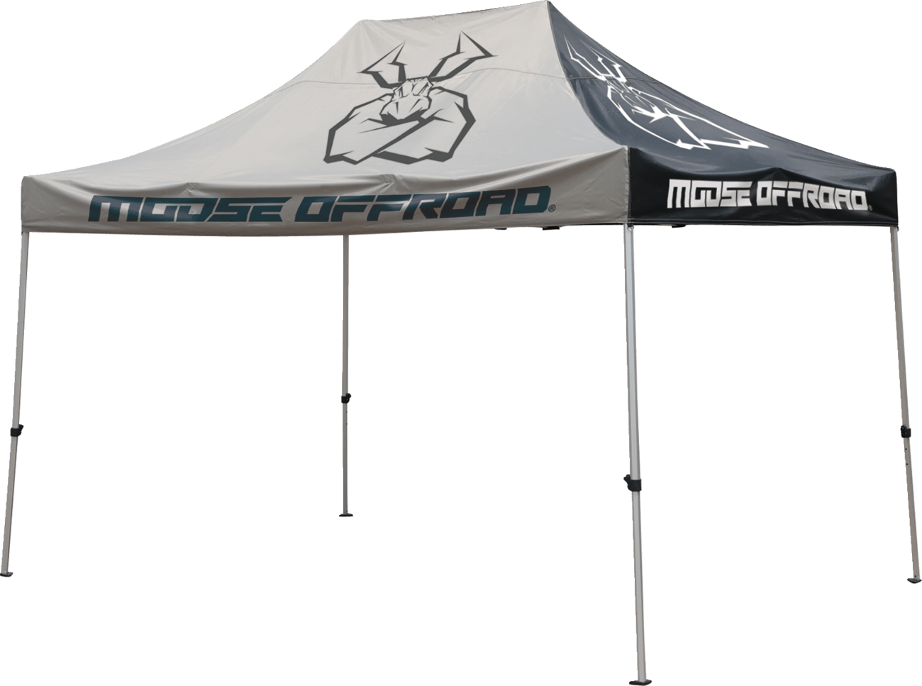 MOOSE OFFROAD 10x15 Canopy with Heavy-Duty PVC-Coated Fabric and Collapsible Steel Frame - Kelly Motorsports