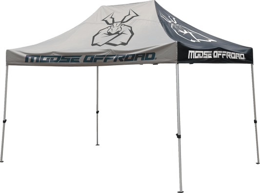 MOOSE OFFROAD 10x15 Canopy with Heavy-Duty PVC-Coated Fabric and Collapsible Steel Frame - Kelly Motorsports