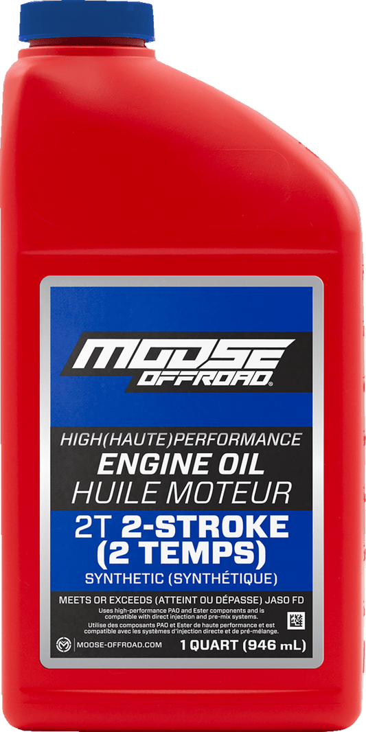 Moose Offroad 2-Stroke Synthetic Engine Oil - 1 Quart, Part Number 219383 - Kelly Motorsports
