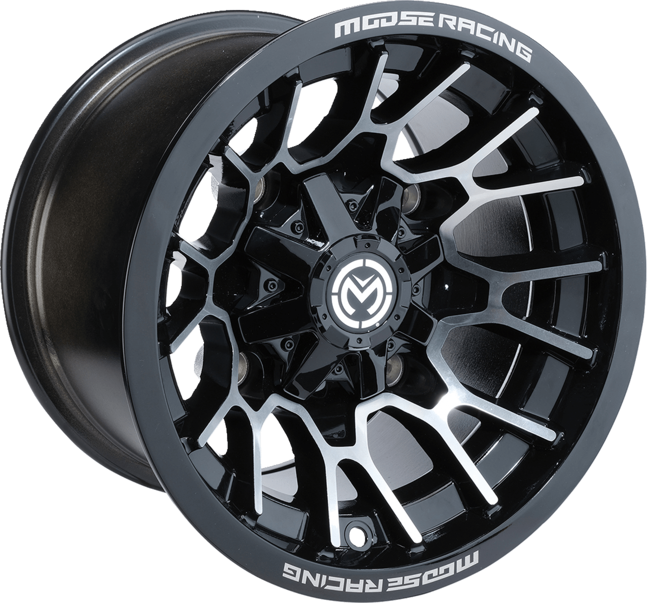 Moose Offroad 24x8 Rear Wheel - Black Finish, Part 24128110GBMF4 - Kelly Motorsports