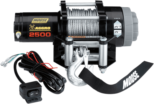 MOOSE OFFROAD 2500 lb Winch with Wire Rope, Model 104306 - Kelly Motorsports