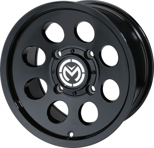 Moose Offroad 26X Wheel - 14x7 Inch Black Alloy for 4/136 Bolt Pattern, Part 26MO147136GB4 - Kelly Motorsports