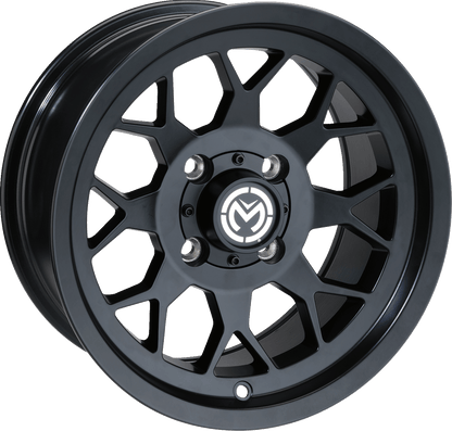 Moose Offroad 27X Wheel - 14x7 Inches, Black Finish, 4/156 Bolt Pattern - Part Number 27MO147156MB4 - Kelly Motorsports