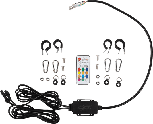 Moose Offroad 3' RGB Bluetooth Whip Light - SB-RGBBTR-132-PU - Kelly Motorsports