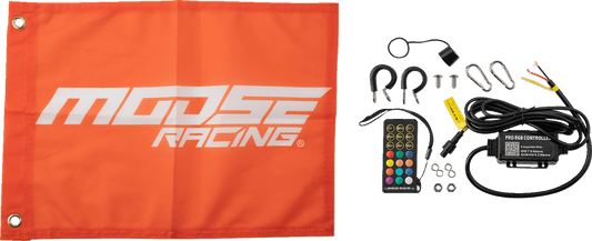 MOOSE OFFROAD 3' RGB Whip Light with Chase Function – Black, Part SB-CHSBTR-131PU - Kelly Motorsports