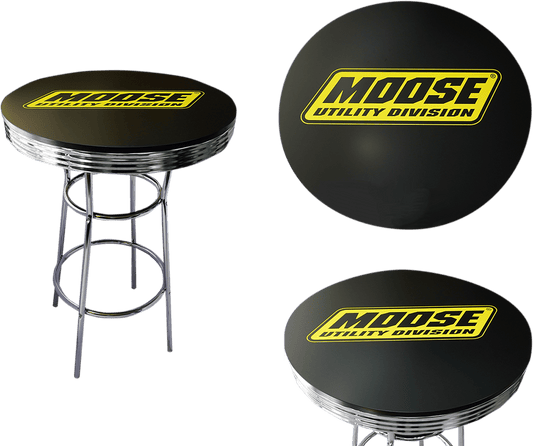 MOOSE OFFROAD 30-inch Round Pub Table X80-6024MU with MDF Top and Black Polyurethane Coating - Kelly Motorsports