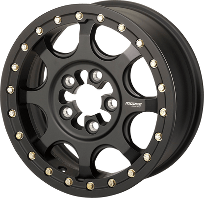 MOOSE OFFROAD 351X 15x7 Satin Black Beadlock Wheel for Polaris RZR Pro R/Turbo R and More - Kelly Motorsports