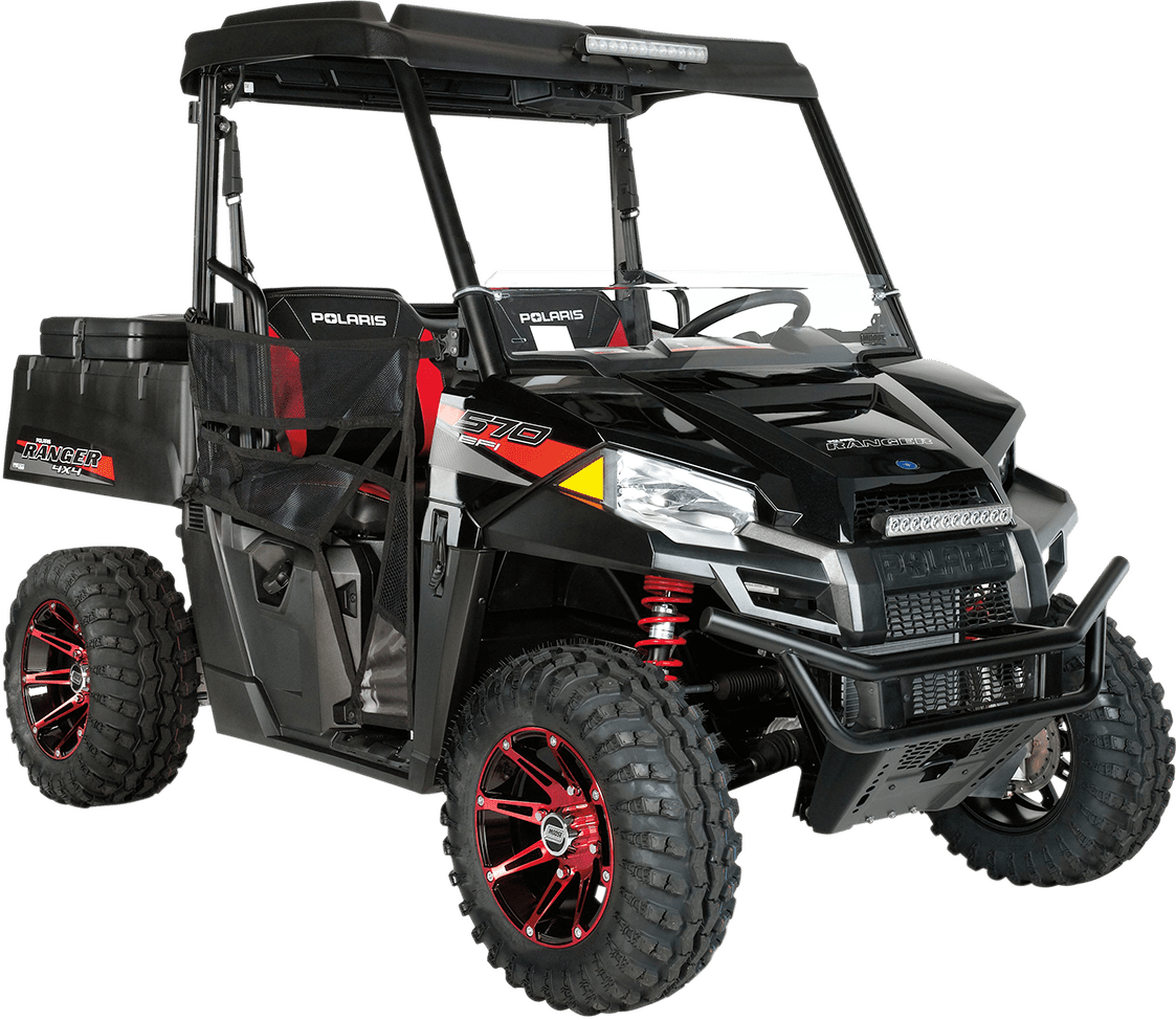 Moose Offroad 387X Rear Wheel - Anodized Red and Black Finish, 14x8 - 4/156 Bolt Pattern - Kelly Motorsports