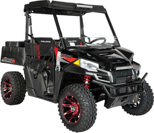 Moose Offroad 387X Rear Wheel - Anodized Red and Black Finish, 14x8 - 4/156 Bolt Pattern - Kelly Motorsports